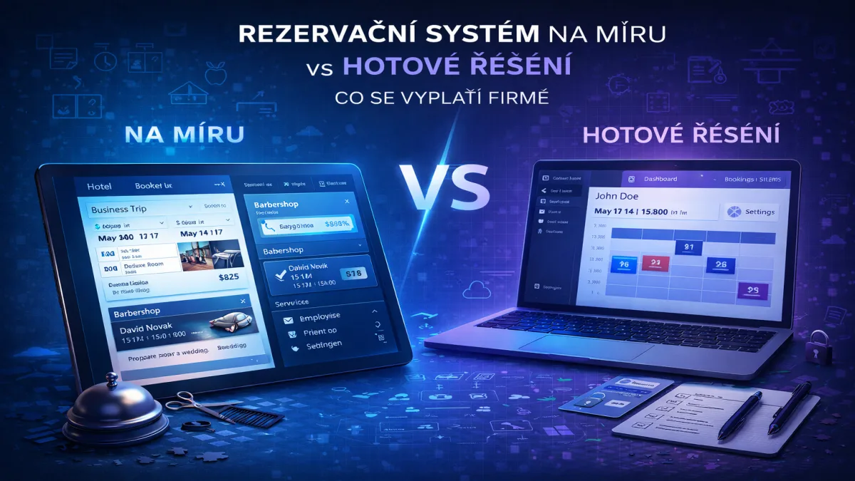 Rezervační systém na míru vs hotové řešení – co se vyplatí firmě