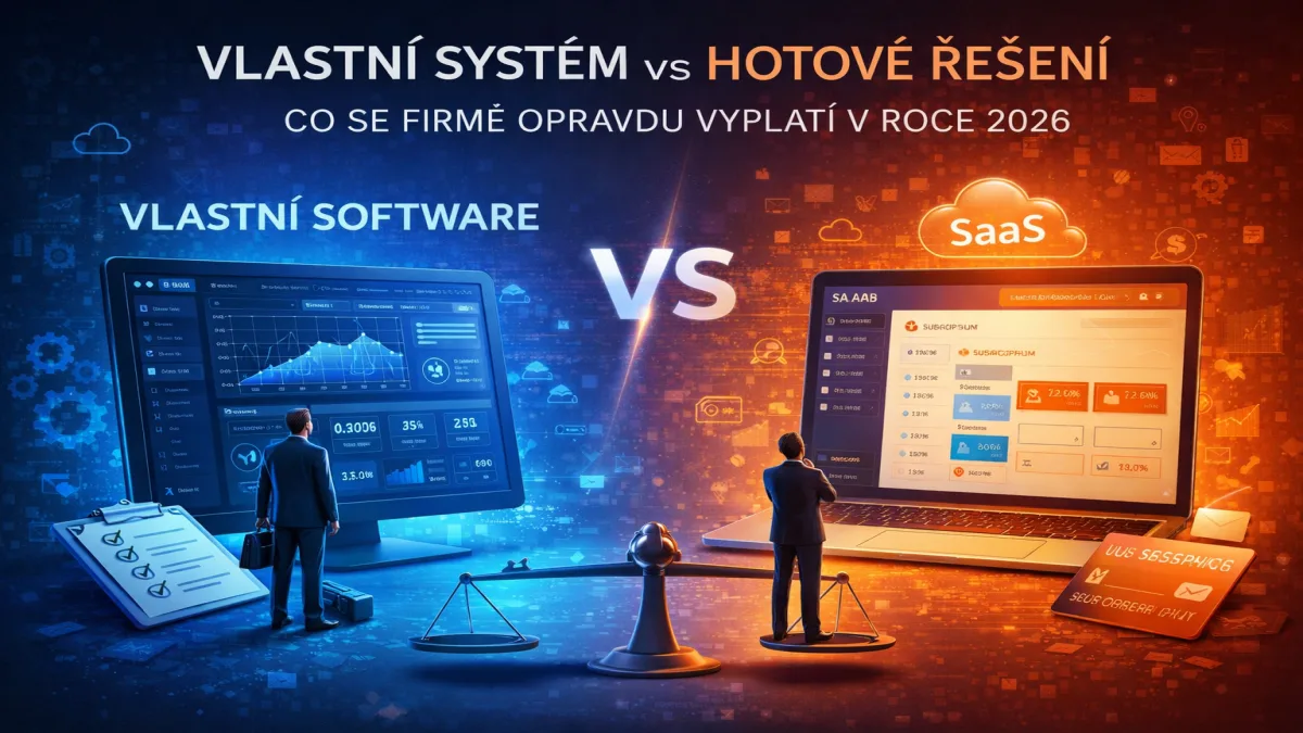 Vlastní systém vs hotové řešení – co se firmě opravdu vyplatí v roce 2026